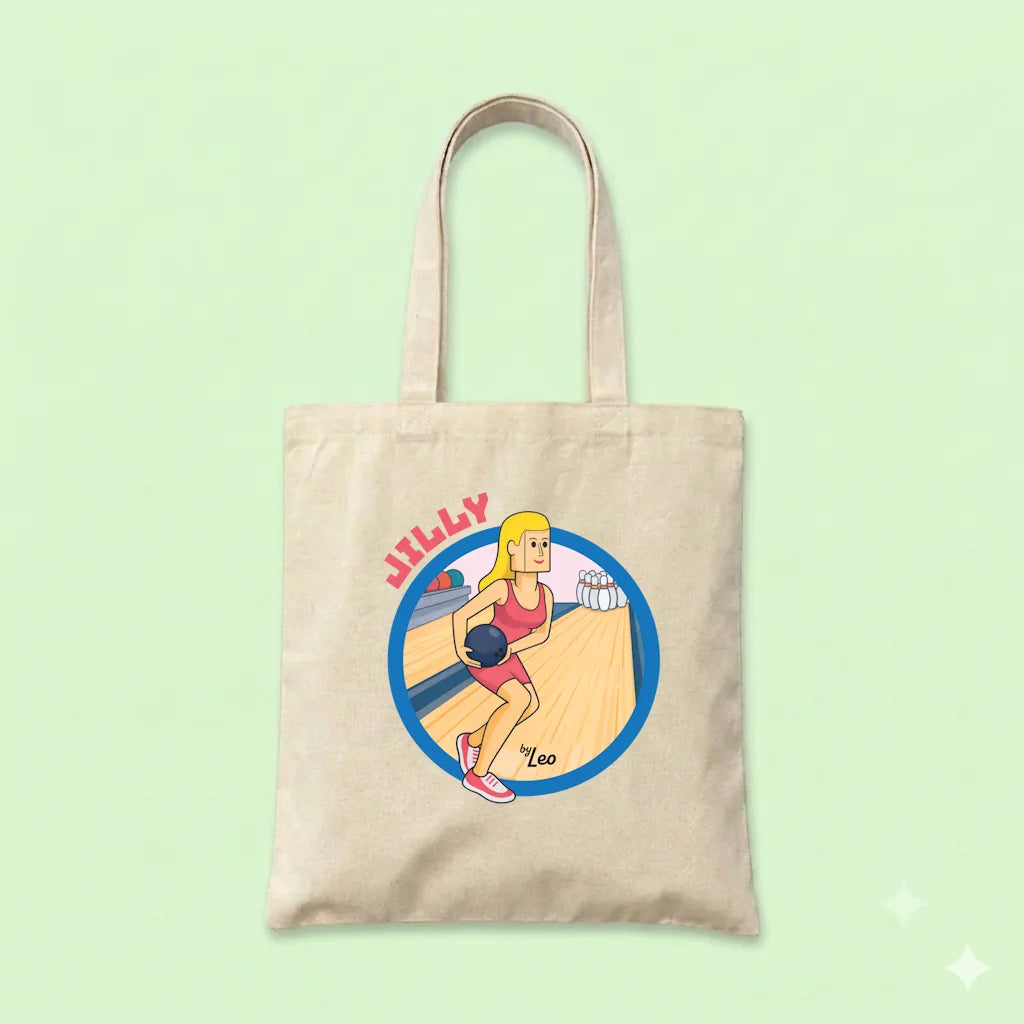Bolsa Jilly jugando bowling