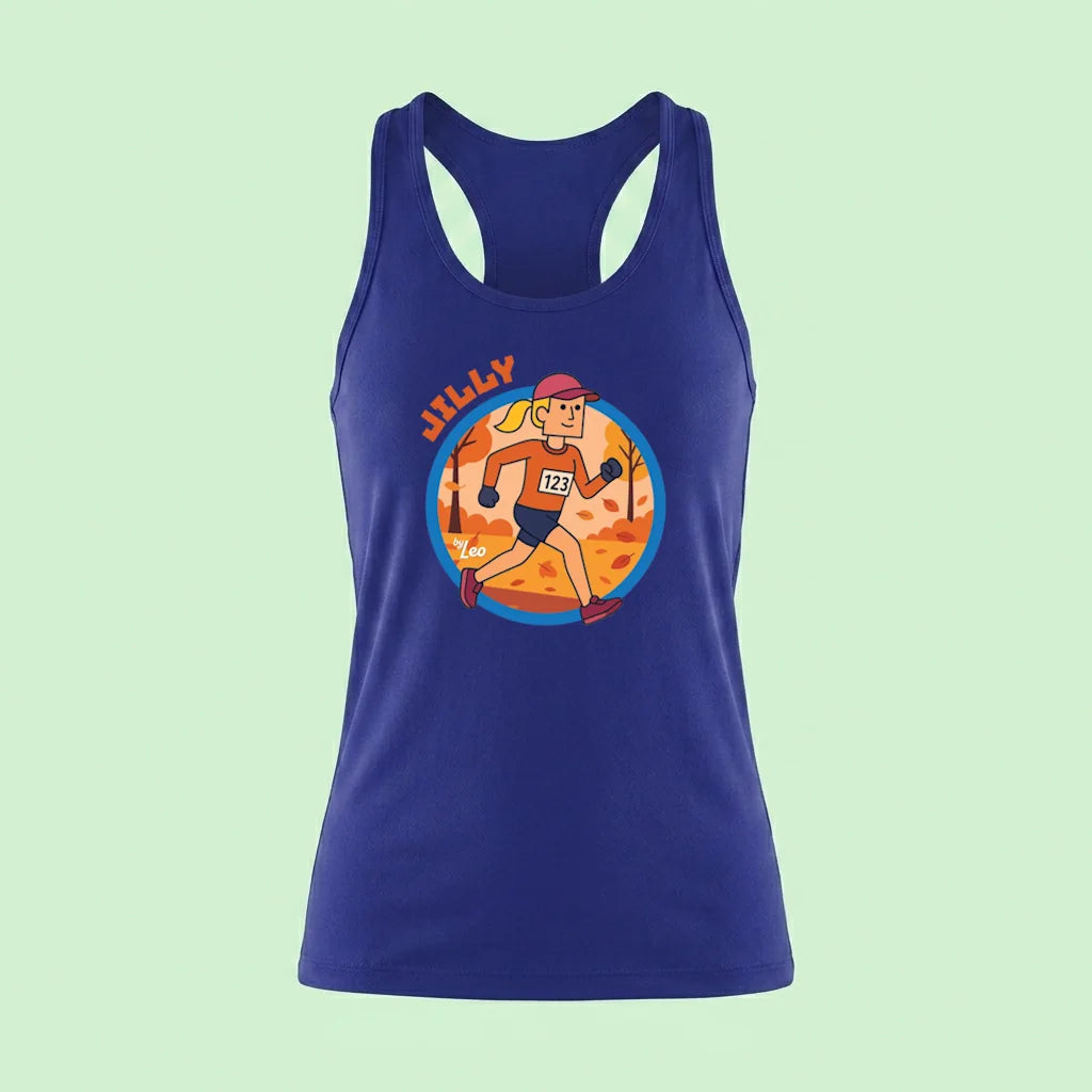 Camiseta de dama Jilly corriendo